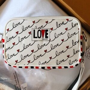 Brighton Love Scroll Crossbody Adjustable Fabric Bag